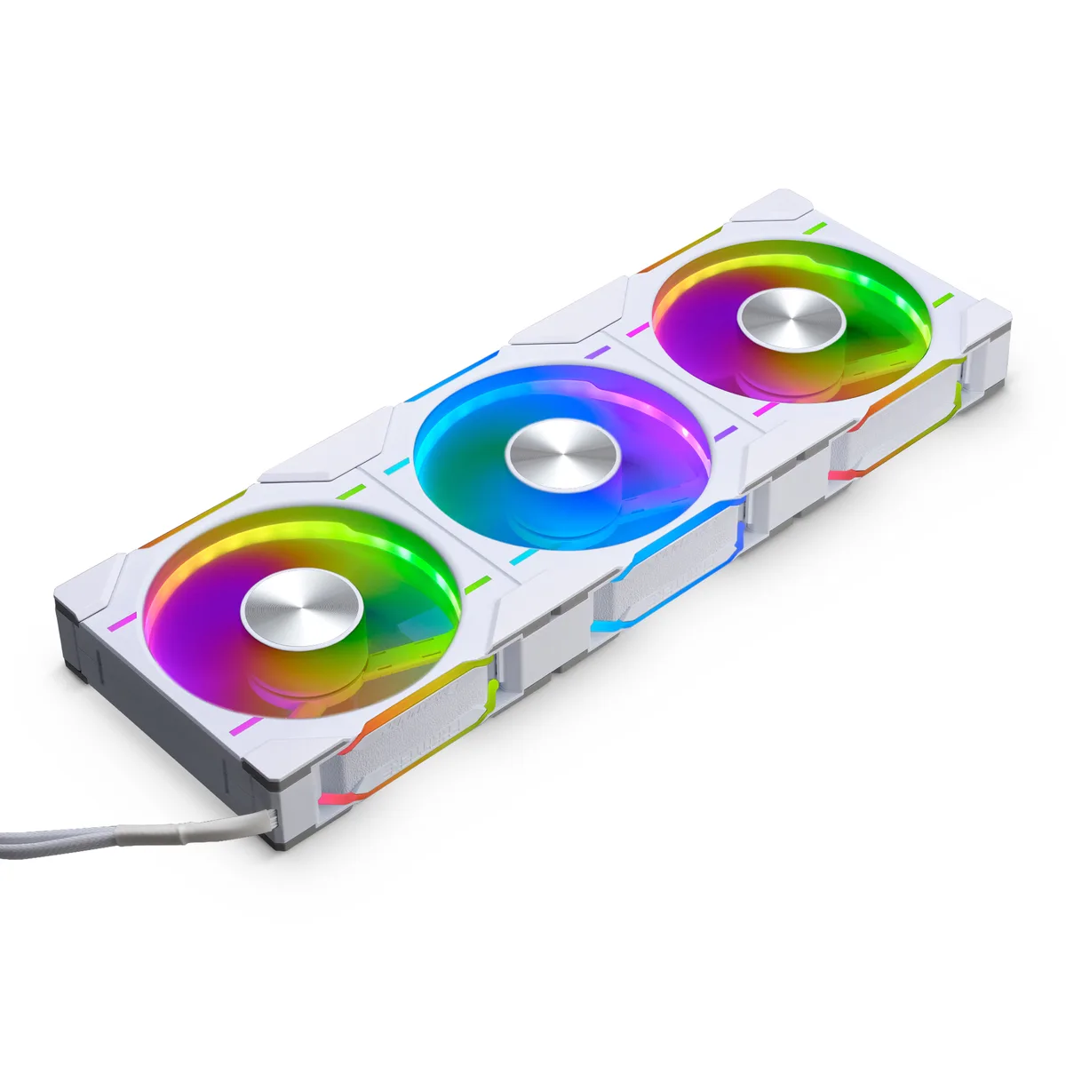 Phanteks Phanteks PH-F120D30_DRGB_PWM_WT01_3P 120mm 30mm DRGB PWM case fan 3 pack — product photo