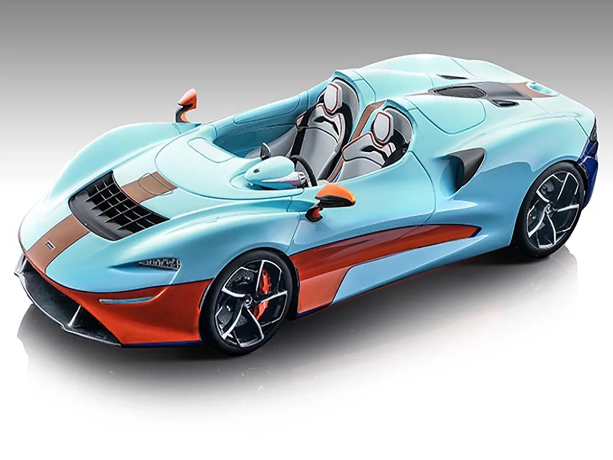 Tecnomodel Tecnomodel 2020 McLaren Elva Convertible Light Blue Orange 1/18 Ltd 79 pcs — product photo