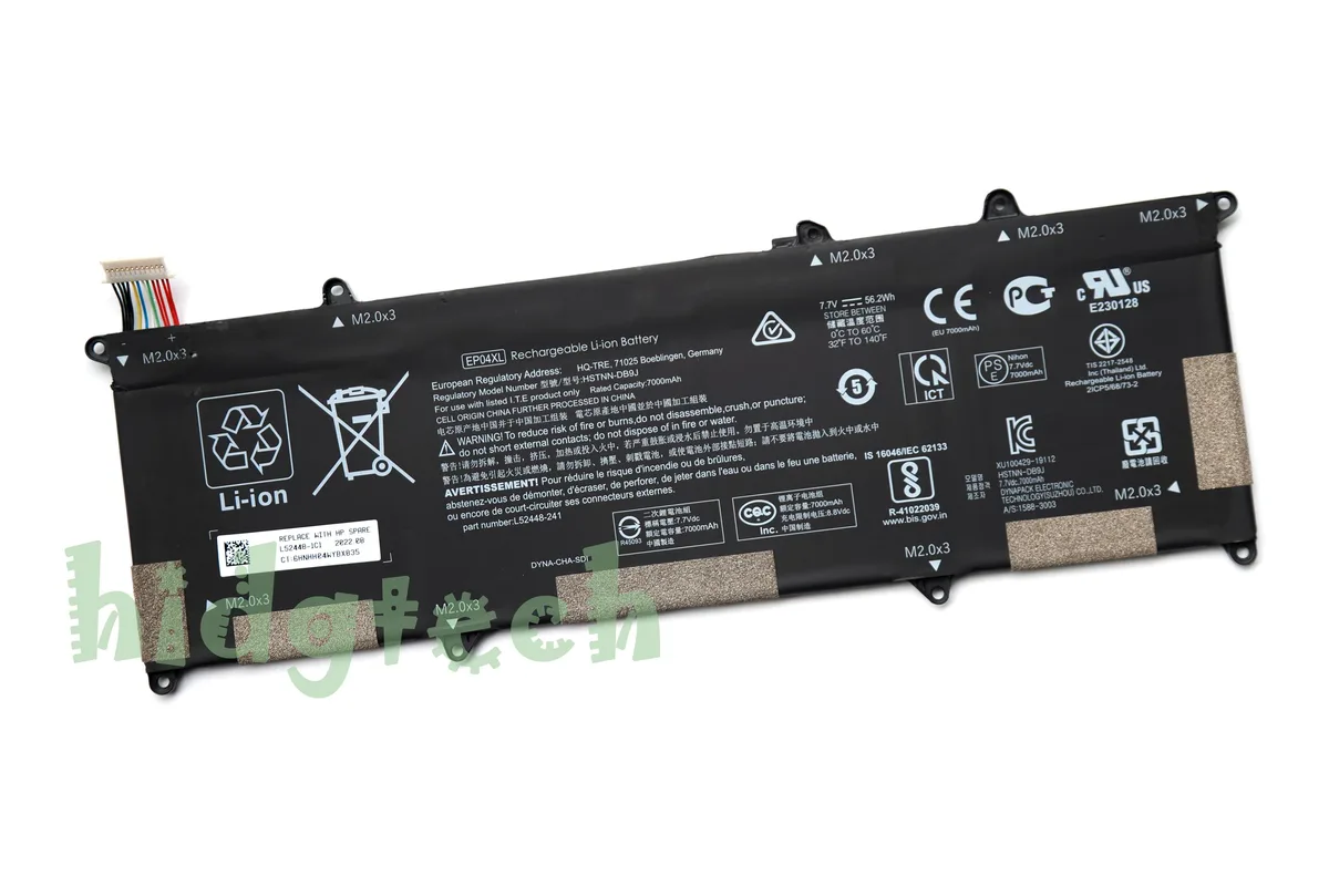 Beisite Beisite EP04XL laptop battery 7.7V 56.2Wh for Elite Dragonfly G1 G2 Max — product photo