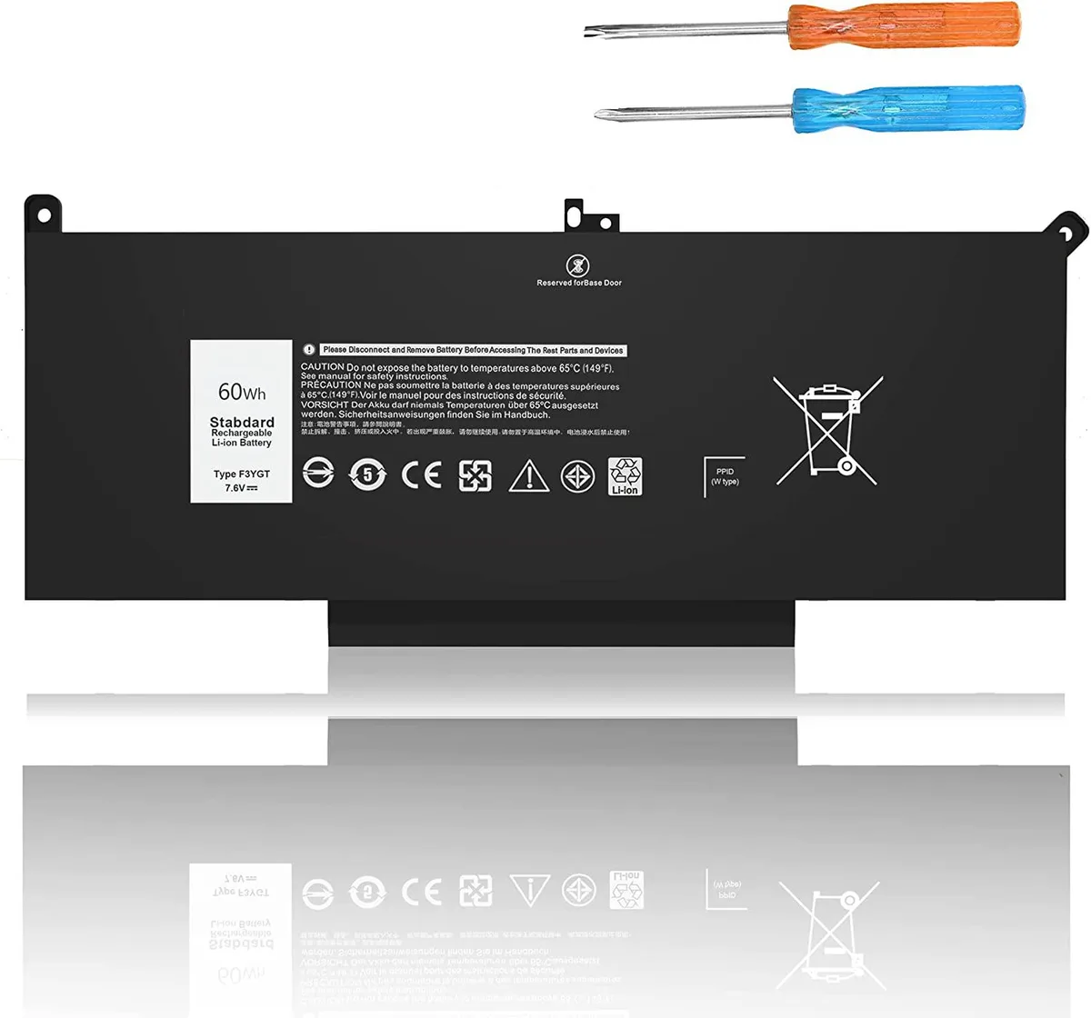 FOCUSTEC FOCUSTEC F3Y 60Wh laptop battery — product photo