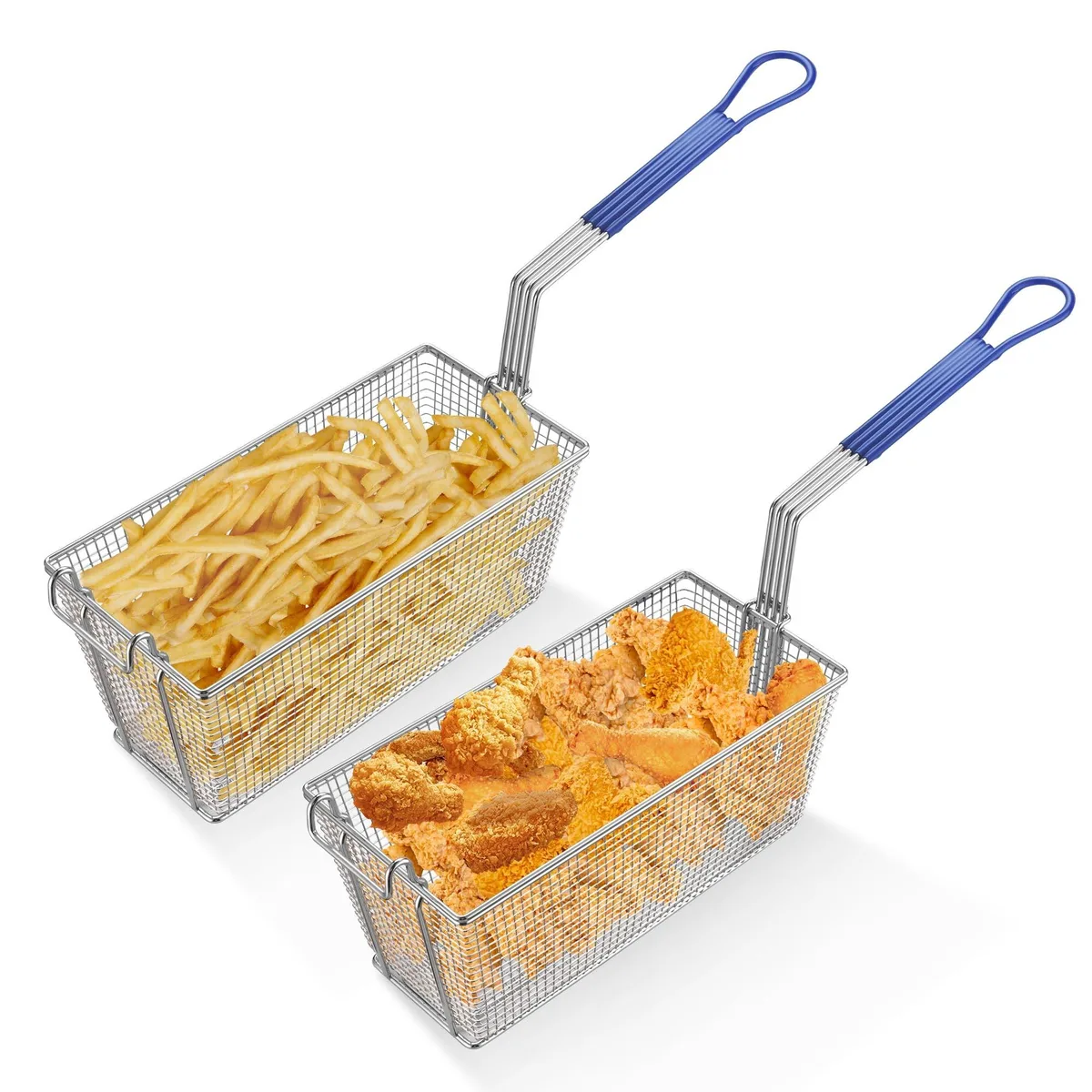 Yescom USA, Inc. Yescom USA, Inc. 26FBK002-SET-03 Fryer Baskets 2 pcs 13" x 6 5/16" x 5 7/8 — product photo