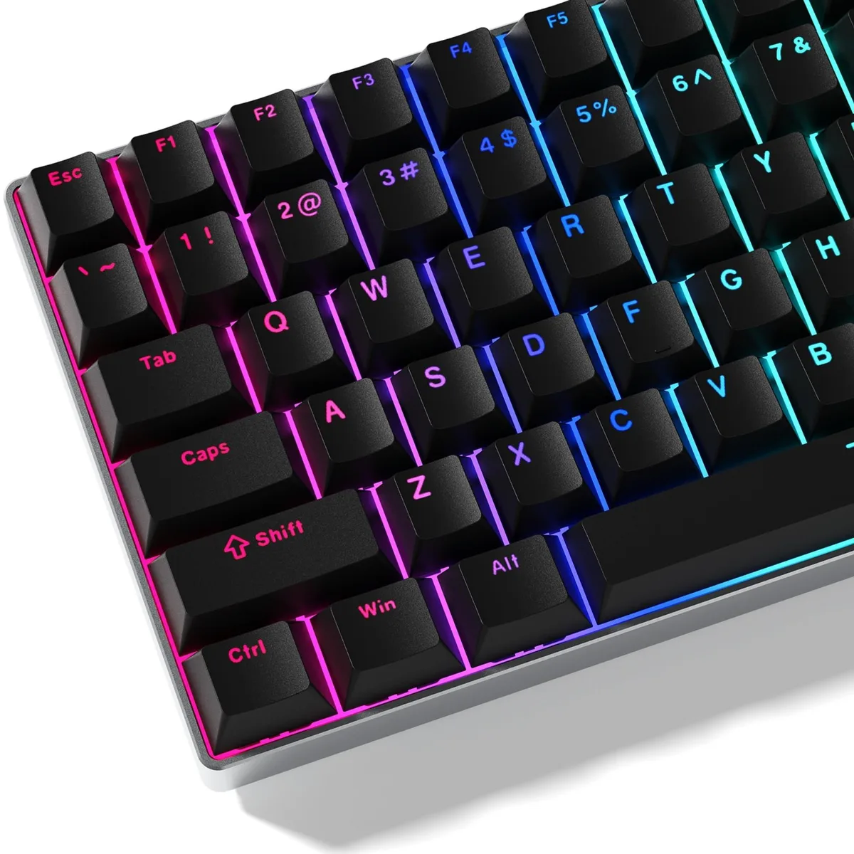 Womier Womier Black Shine-Through PBT Keycaps 124-Key Cherry Profile — product photo