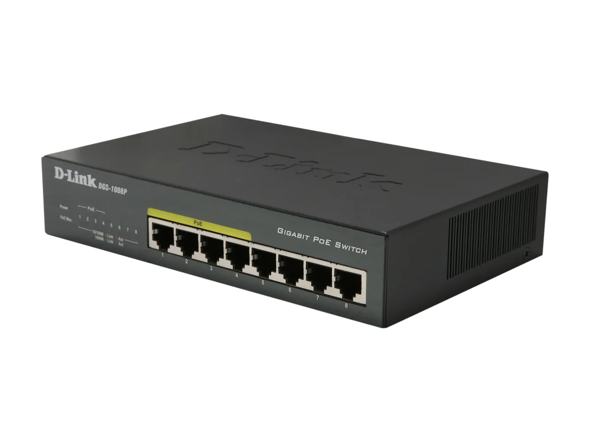 D-Link D-Link DGS-1008P 8-port Gigabit PoE network switch — product photo