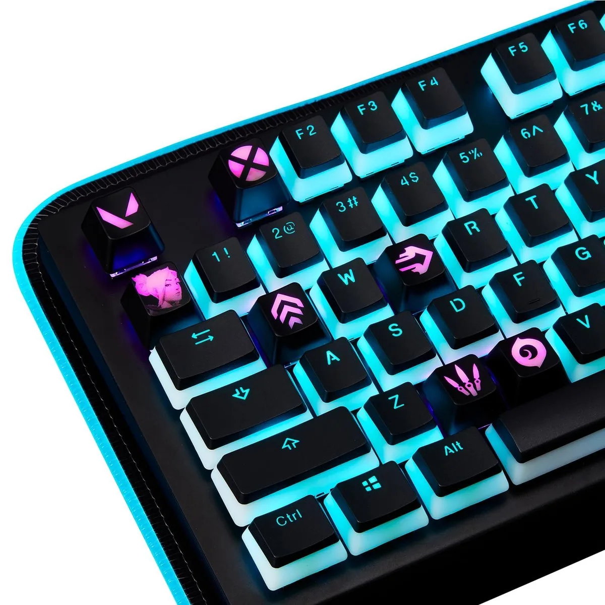 ALSEYE ALSEYE Valorant Custom Keycaps Agent Gekko 7 PCS 2 in 1 Accessories — product photo