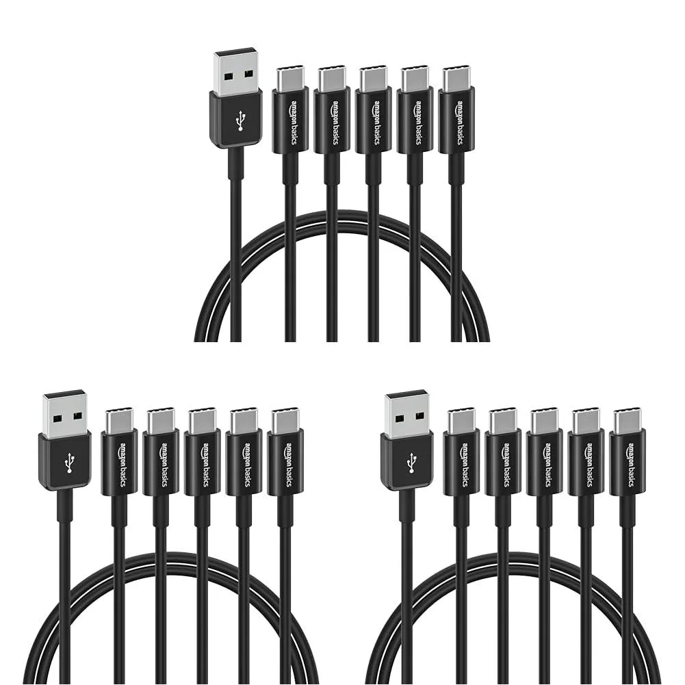 No Sew No Sew L6LUC049-CS-R 15-pack USB-C to USB-A 2.0 cable charger — product photo