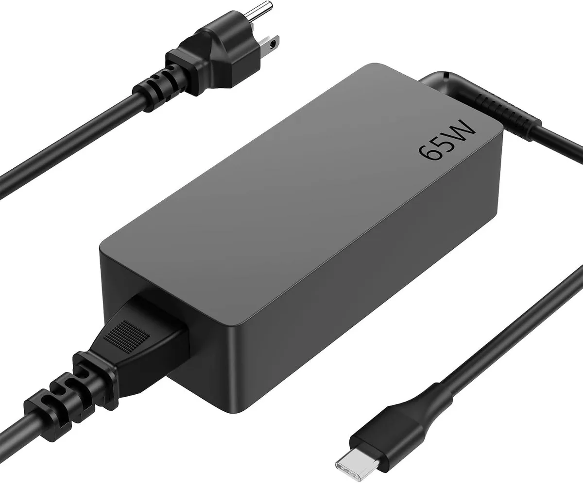 FLEANE FLEANE 65W USB-C Charger Compatible with ThinkPad T480 T480s T490 T580 T580s T14 E480 — product photo