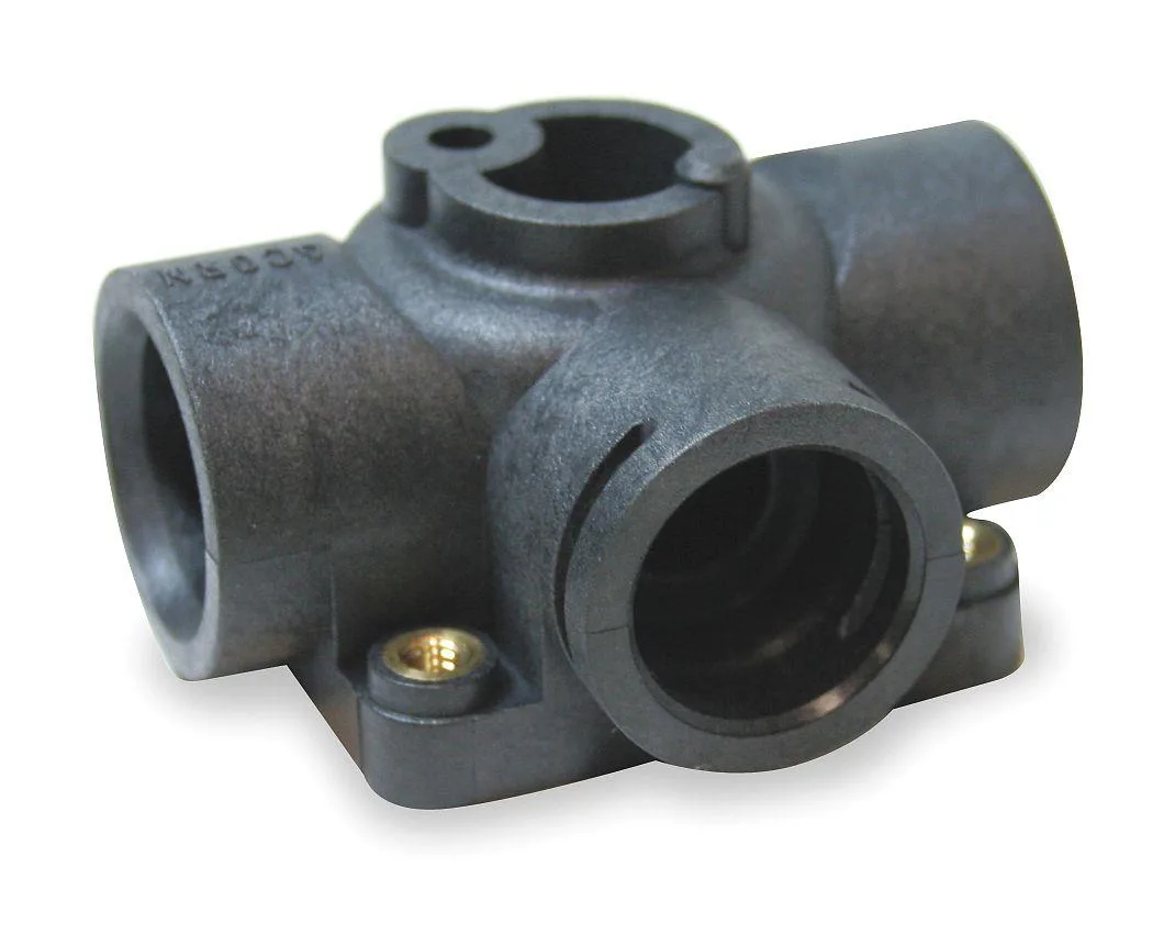 Right-hand valve body trap, plastic, for lavatory and shower use