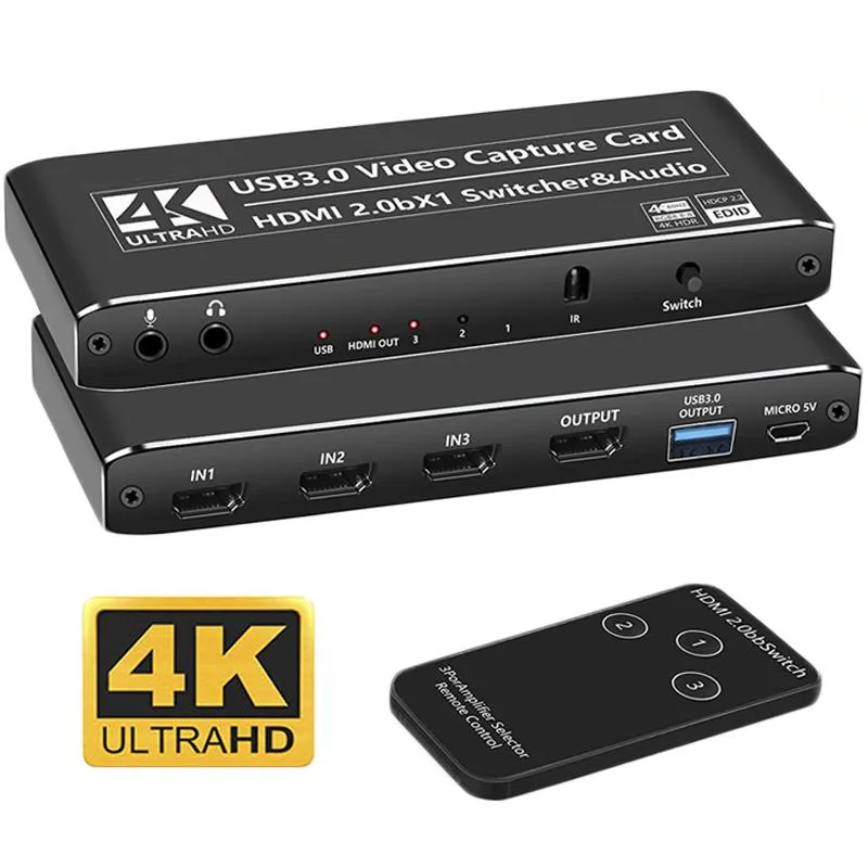 Jansicotek Jansicotek OZC6 3x1 HDMI Video Capture Device 4K@60Hz — product photo