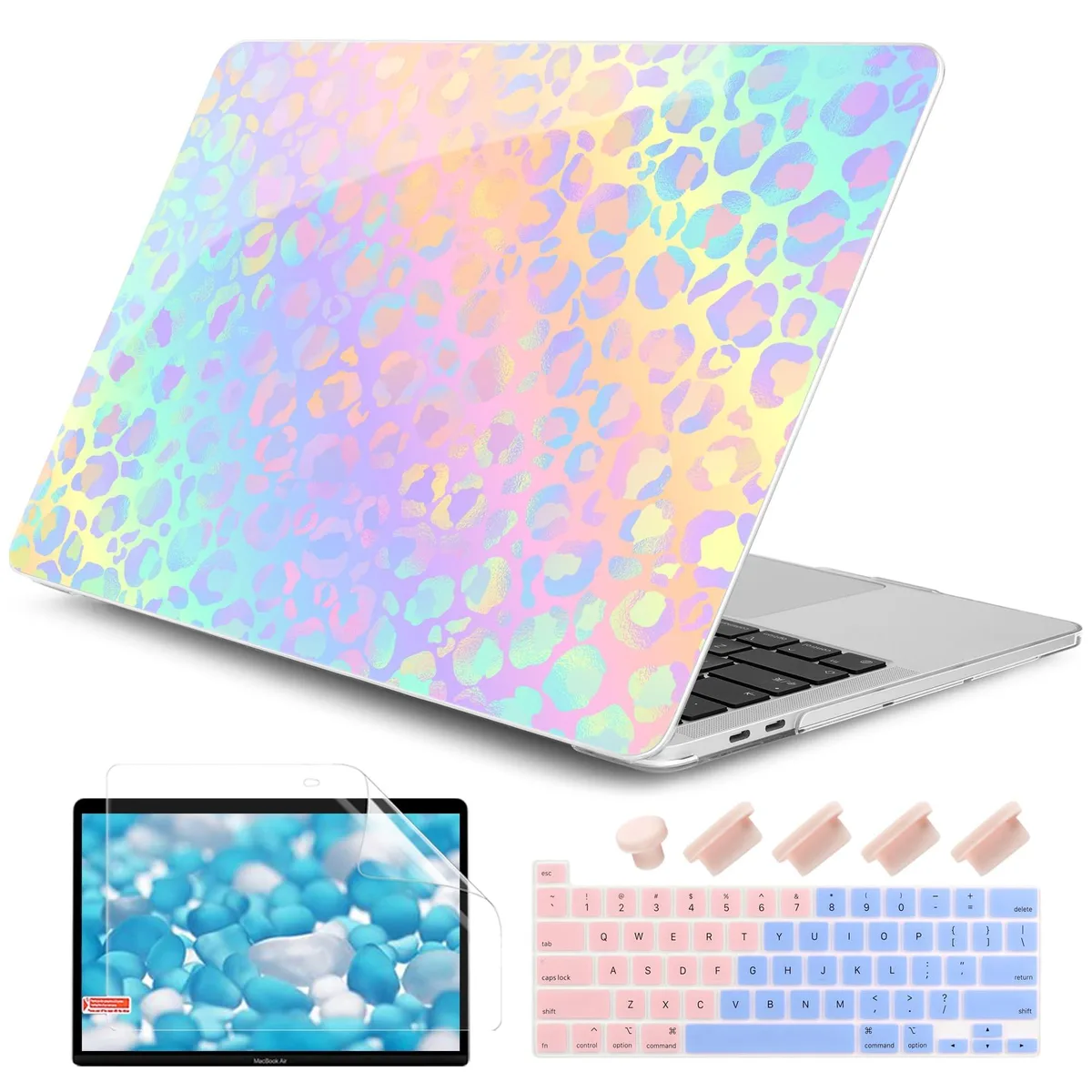 Bipra Bipra 2 in 1 Accessory MacBook Pro 13 inch 2020-2024 Leopard Print — product photo