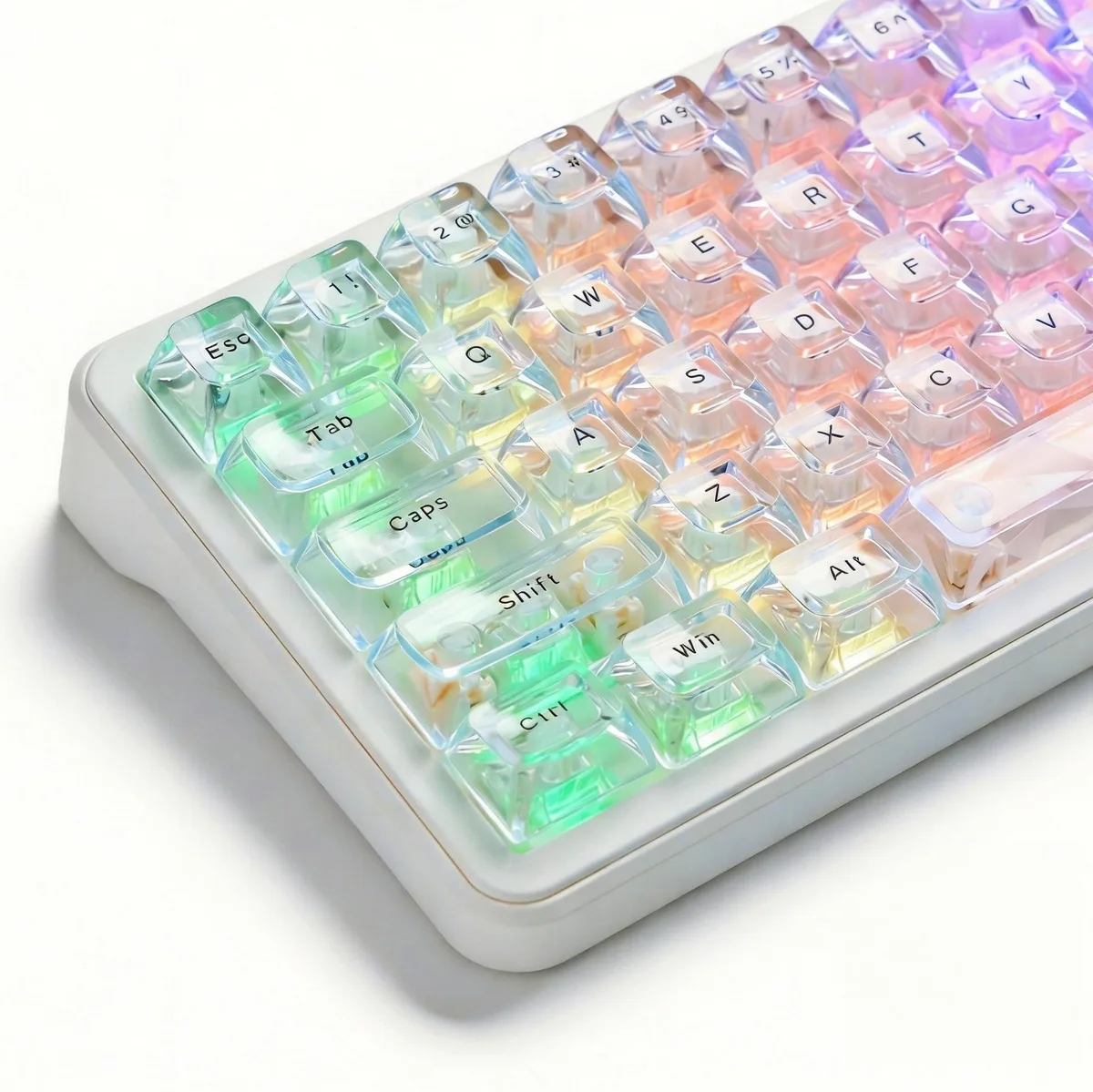 Womier Womier White Jelly Keycaps ASA 126-Key Set 60 65 75 80 96 100% — product photo