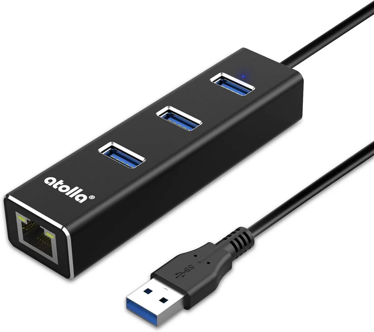 PISKEKAT PISKEKAT Server Rack 3-Port USB 3.0 Hub Gigabit Ethernet — product photo