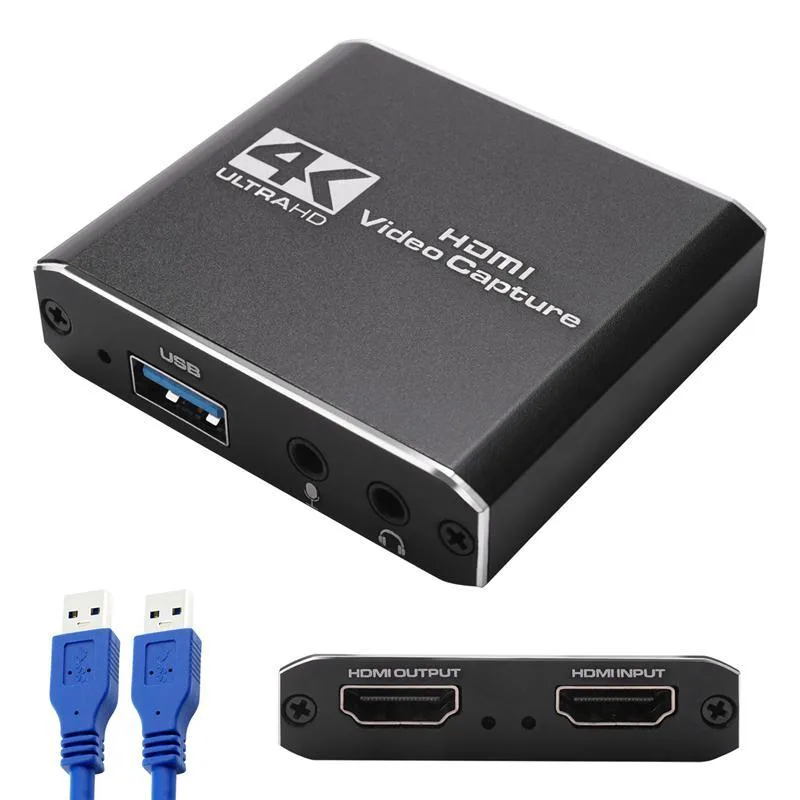 WRIARICH WRIARICH OZC4 4K HDMI USB 3.0 Capture Card Black — product photo