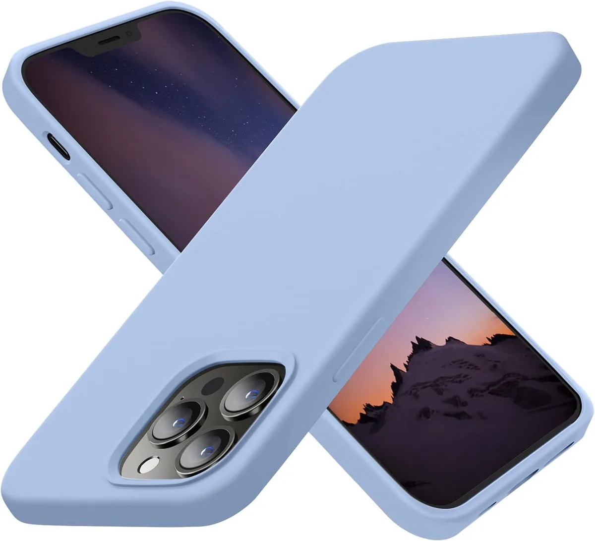 TAURKENAM TAURKENAM iPhone 13 Pro Silicone Case 6.1 inch Light Blue — product photo