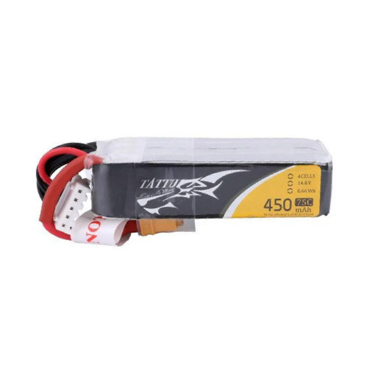 Tattu Tattu 14.8V 450mAh 75C 4S1P Li-Po Battery Pack XT30 Plug drone accessory — product photo