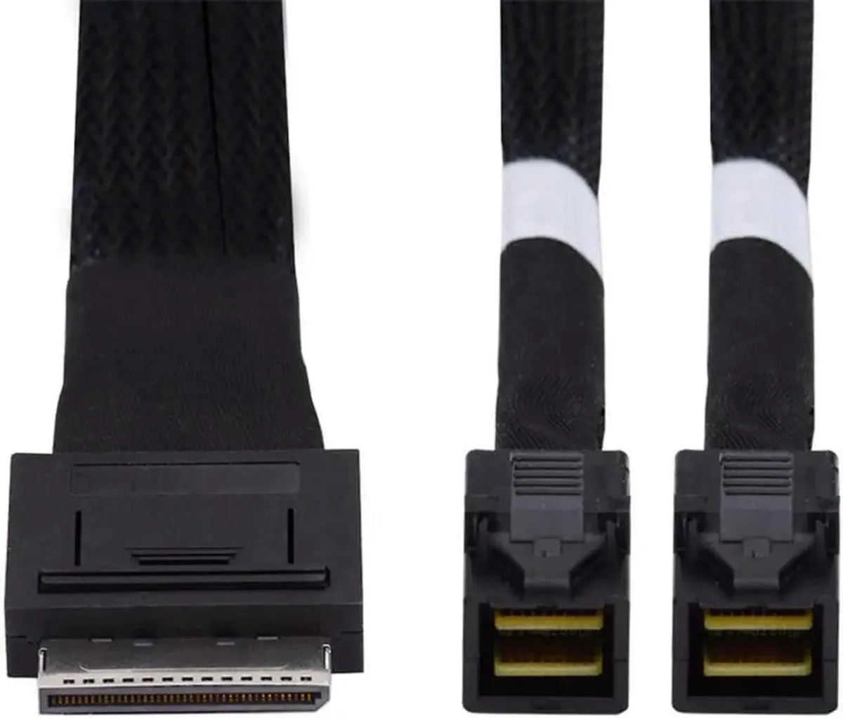 Vszerda Vszerda OCuLink PCIe SFF-8611 8x to Dual SFF-8643 4x Active Cable 50cm — product photo