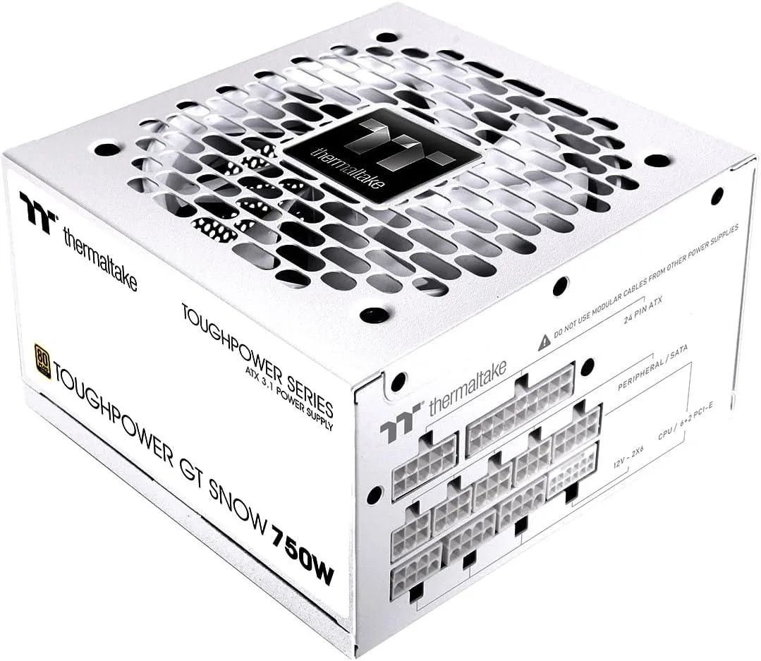 Thermaltake Thermaltake Toughpower GT 750W Snow ATX 3.1 Power Supply — product photo