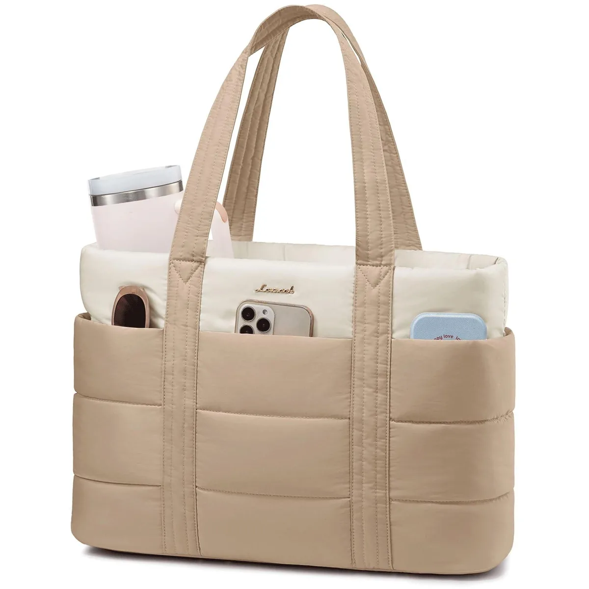 ARCTIC ARCTIC 2 in 1 accessory puffer tote bag 17.14*6.11*12.61 inch 1.03 lbs 13 pockets — product photo