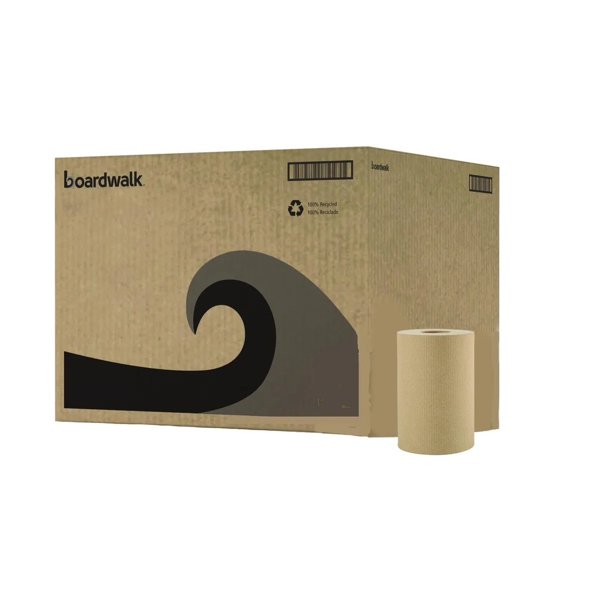 Boardwalk Boardwalk Hardwound Paper Towels 1-Ply Natural 12 Rolls B6252 — product photo