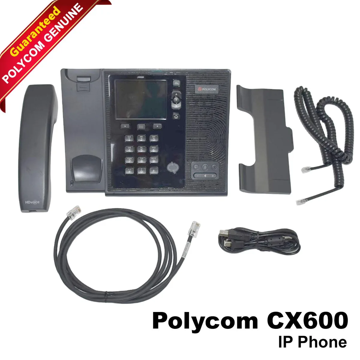 POLYCOM POLYCOM CX600 VoIP Phone 4.3in Color 480x272 Gigabit PoE — product photo