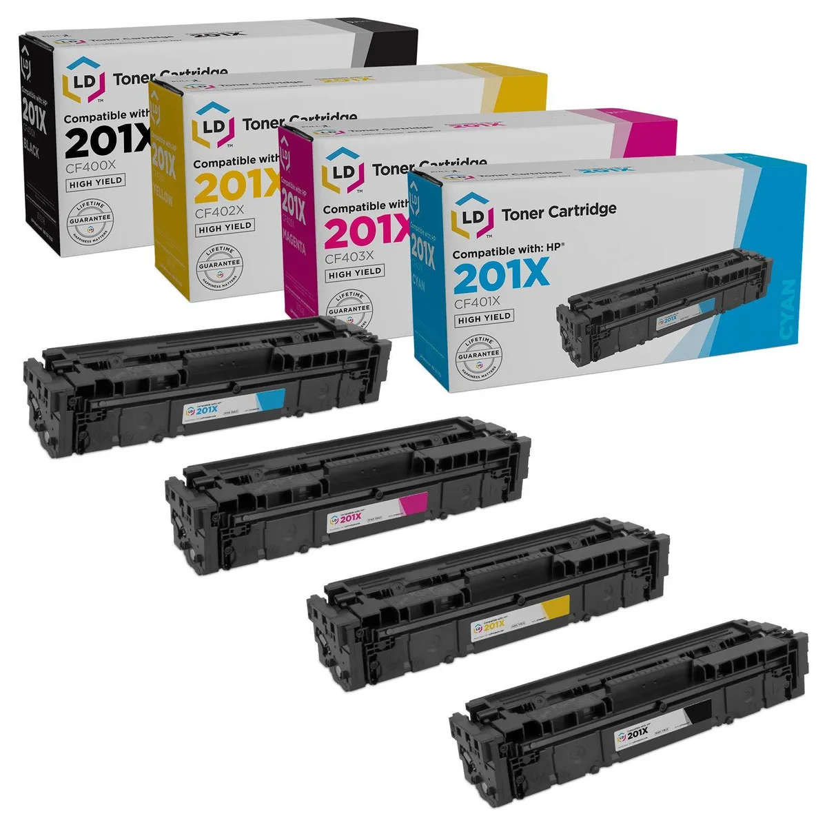 LD Products LD Products 201X Set of 4 High Yield Toner Cartridges — product photo