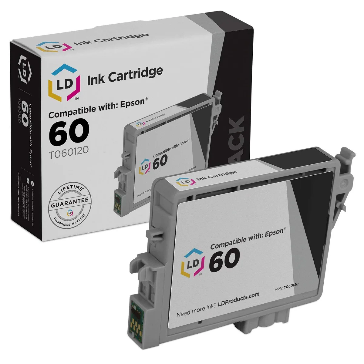 LD Products LD Products Epson 60 T060120 Black Remanufactured Ink Cartridge 450 Pages — product photo
