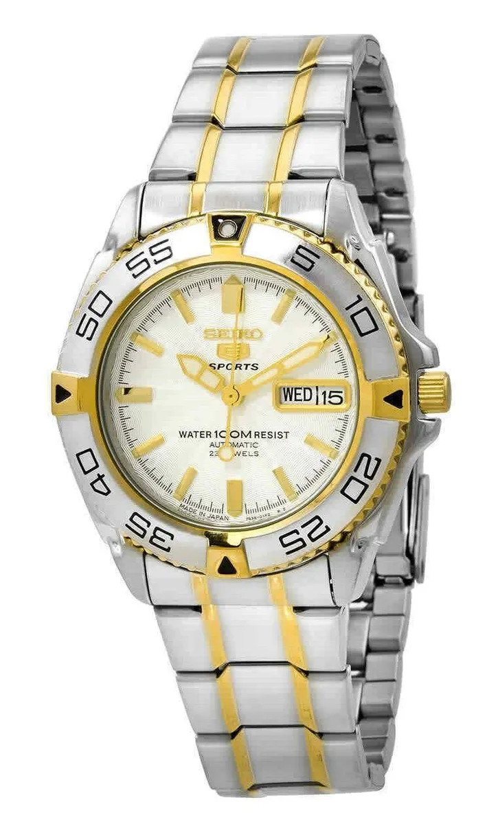Seiko Seiko 5 Sports Automatic SNZB24J1 White Dial 39.00mm 100m Men's Watch — product photo
