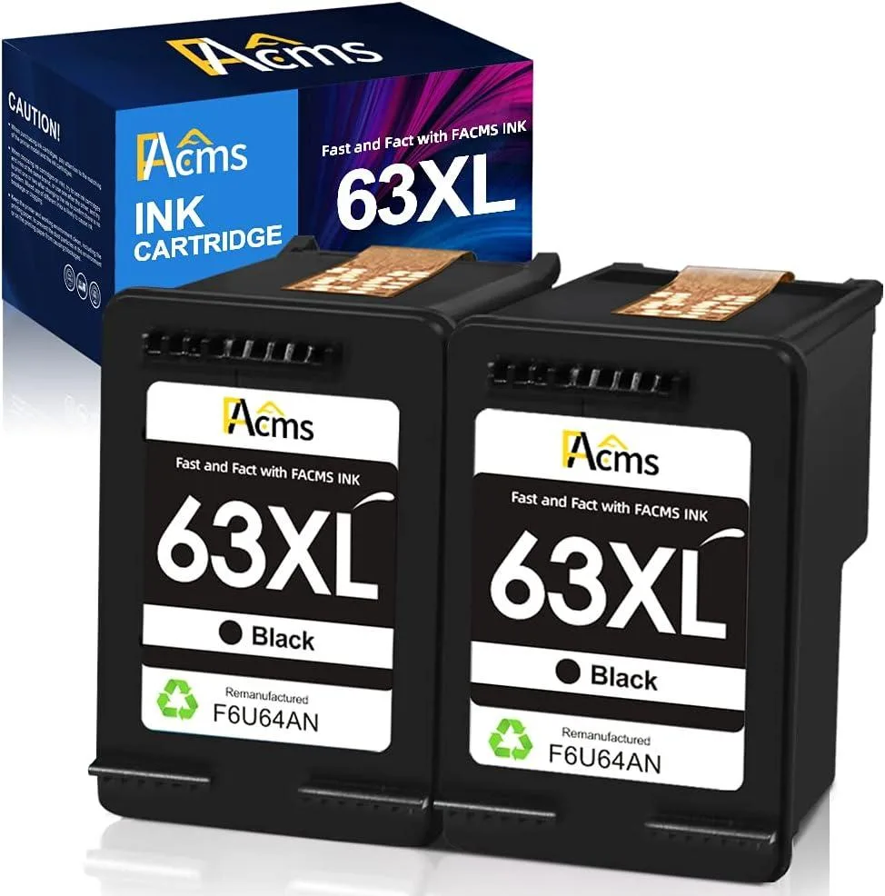 NuoTo NuoTo 63XL Black Ink Cartridge 2-pack 711 pages — product photo
