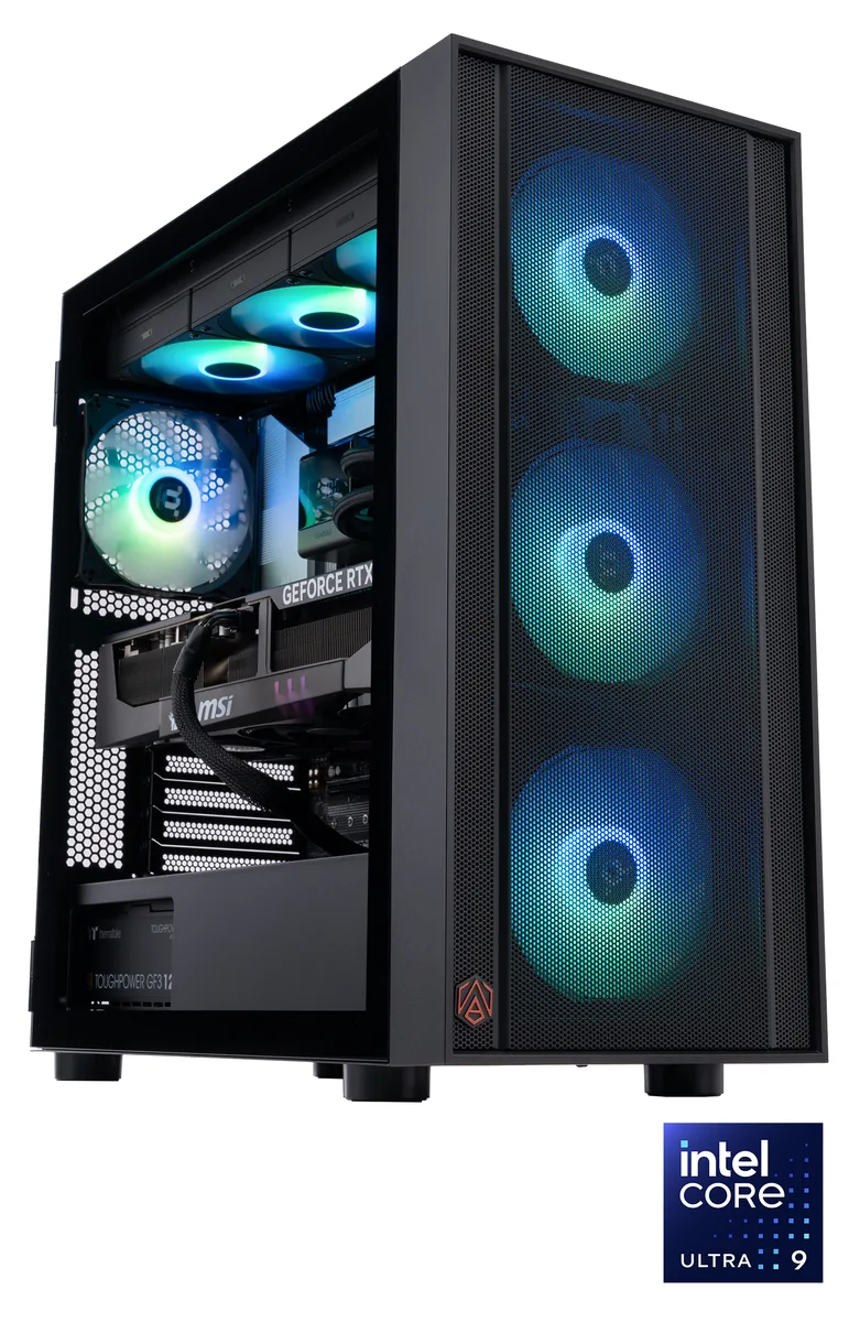 ABS ABS EA285K5090 gaming PC Ultra 9 285K RTX 5090 64GB 2TB — product photo