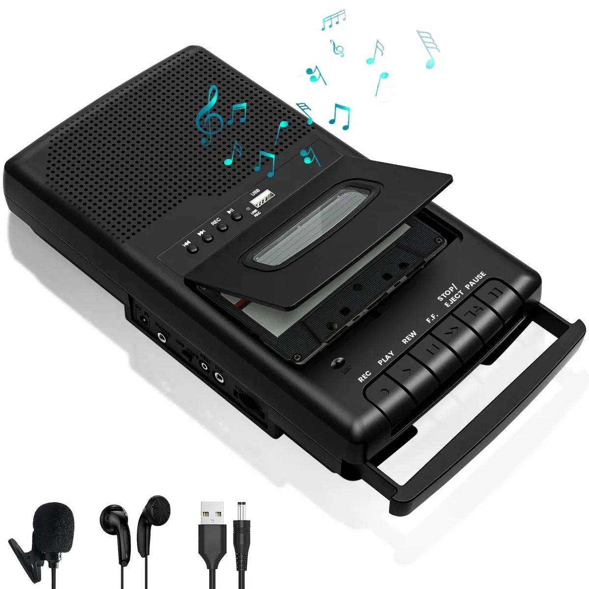 Portable Cassette Player Recorder Converter USB — product photo