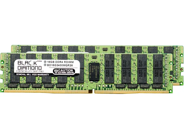 Black Diamond Memory Black Diamond Memory BD16GX22400MQR26 32GB (2x16GB) DDR4 2400 ECC Registered server RAM — product photo
