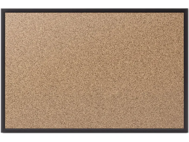 Quartet Quartet 2304B cork bulletin board, black frame — product photo