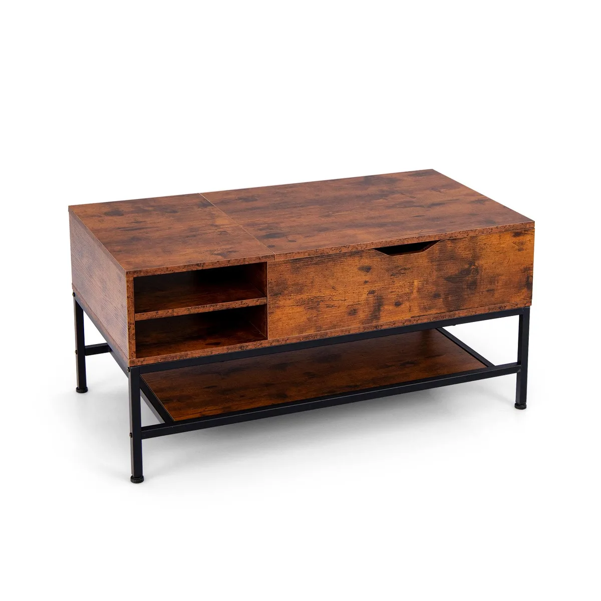 SlickBlue SlickBlue Lift Top Coffee Table Rustic Brown 49.5 cm wide — product photo