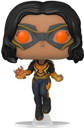 Vinyl Funko Pop Black Lightning figure in dynamic pose with lightning effects