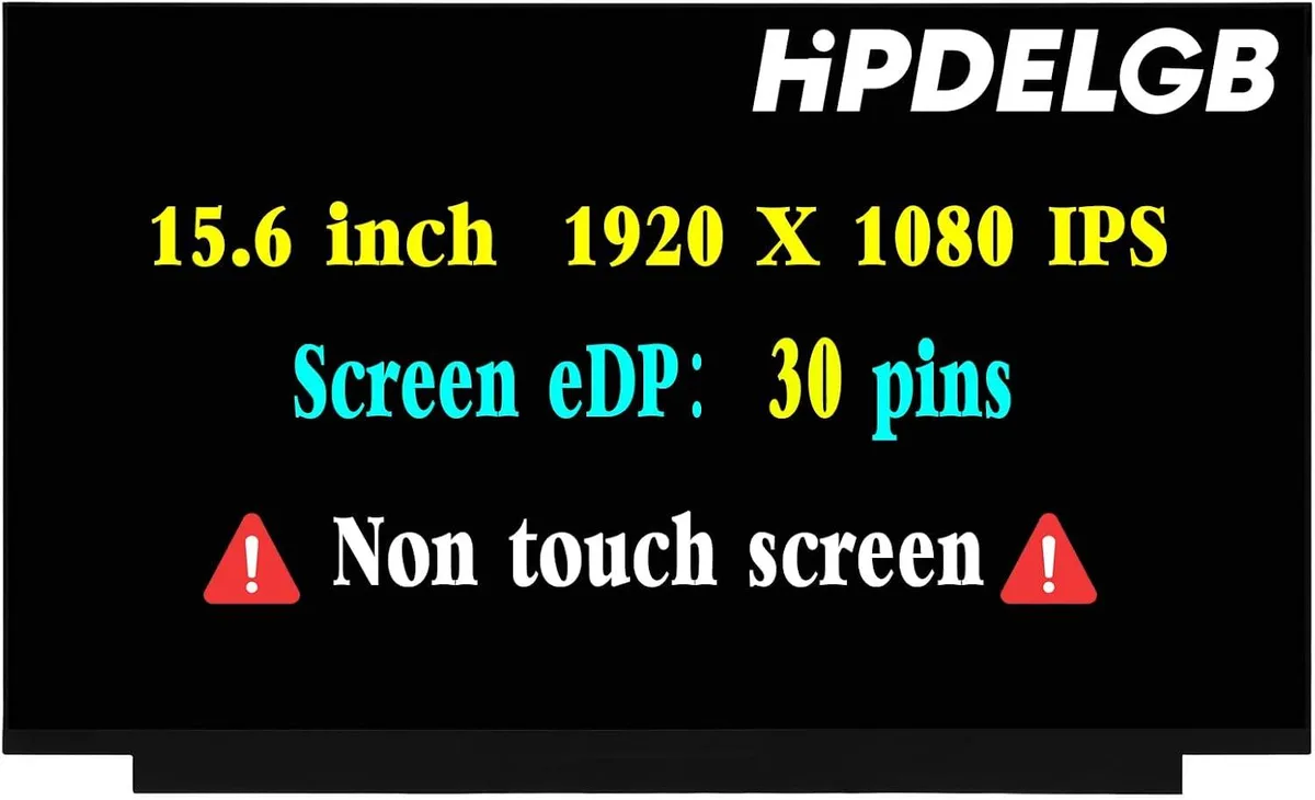 NUOLAISUN NUOLAISUN 15.6 1080P 30PIN FHD 1920x1080 IPS Non-Touch laptop screen — product photo
