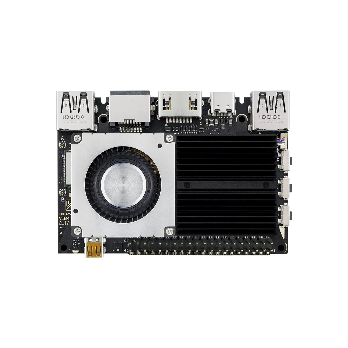 Khadas Khadas VIM4 development board 8GB LPDDR4X active cooling — product photo