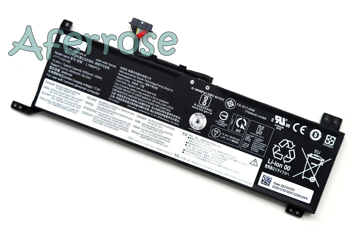 GOLDIX GOLDIX L19C4PC0 Laptop Battery for Lenovo Legion 5 R7000 Y7000 2020 — product photo