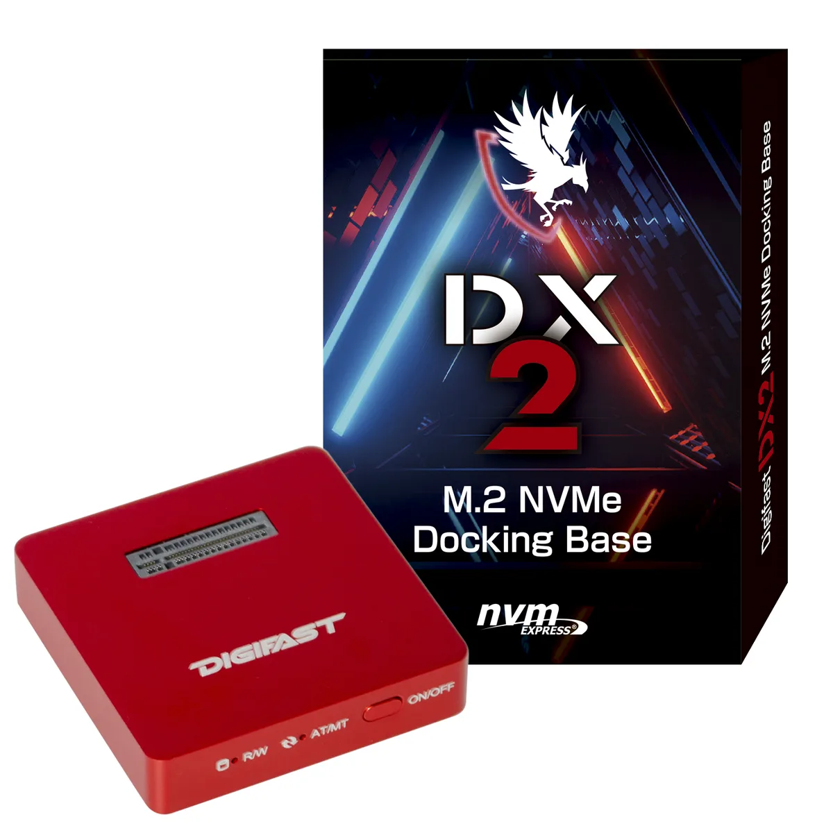 Digifast Digifast M.2 NVMe SSD Dock Red 10 Gbps — product photo