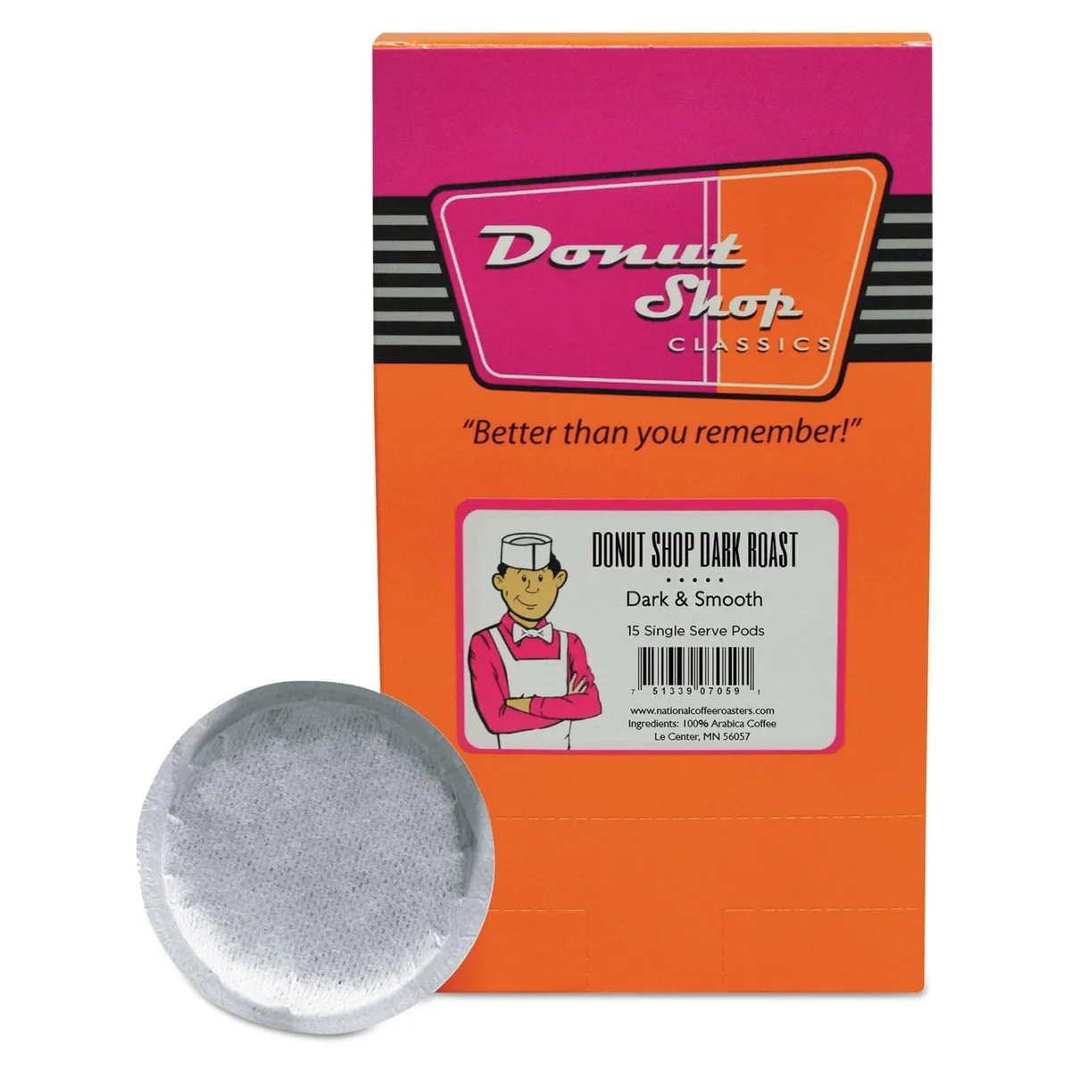 Marley Coffee Marley Coffee Donut Shop Coffee Pods Dark Roast 15/Box — product photo