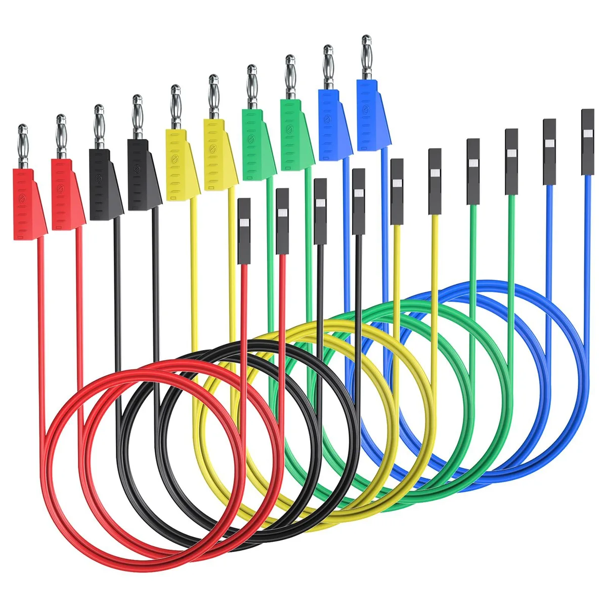 KEHIPI KEHIPI Stackable Banana Plug to Breadboard Jumper Wires 10pcs 27.2cm — product photo