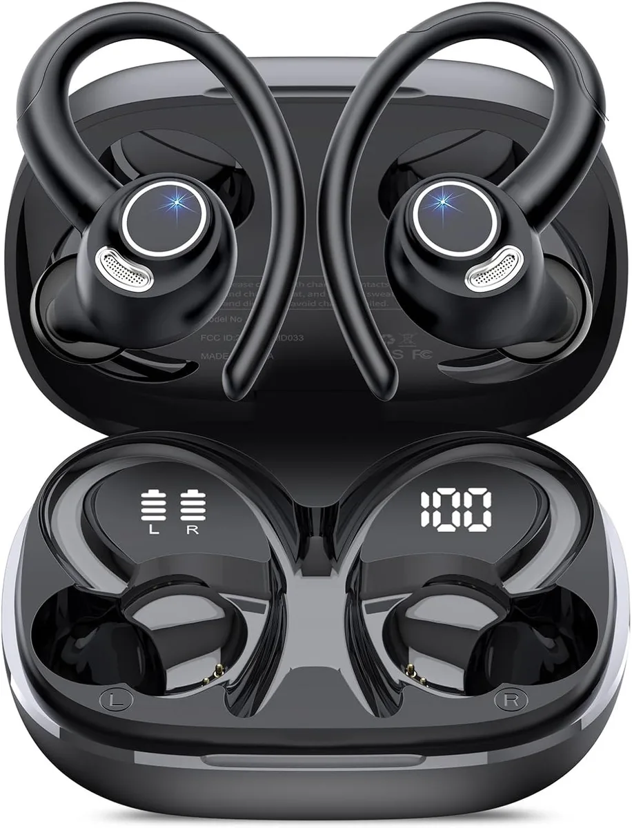 TIZOPO TIZOPO YT18 Bluetooth 5.4 Earbuds 14.2 mm 48H IP7 Black — product photo
