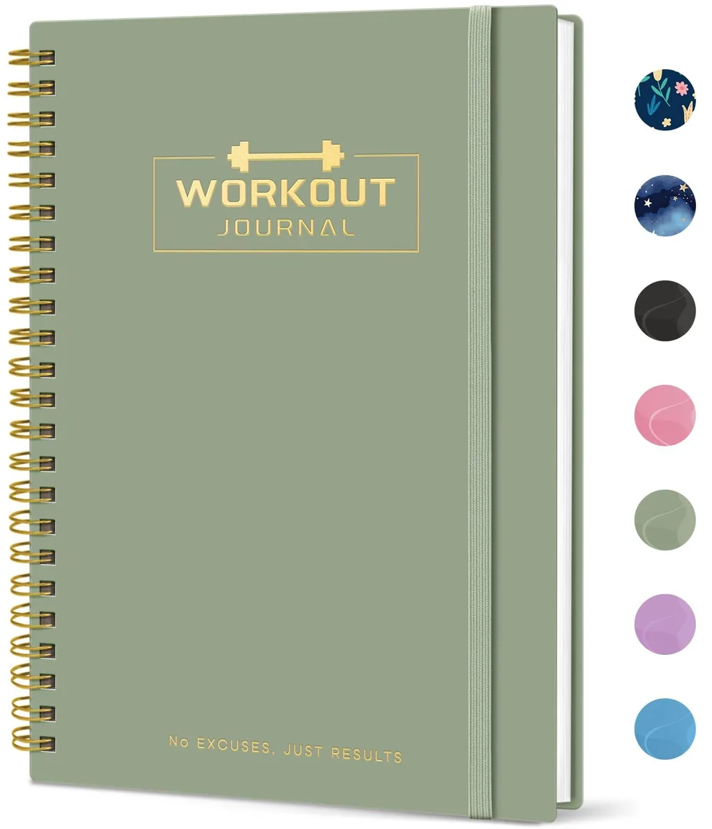  Ajax TAJA Fitness Planner A5 160 Pages Green — product photo