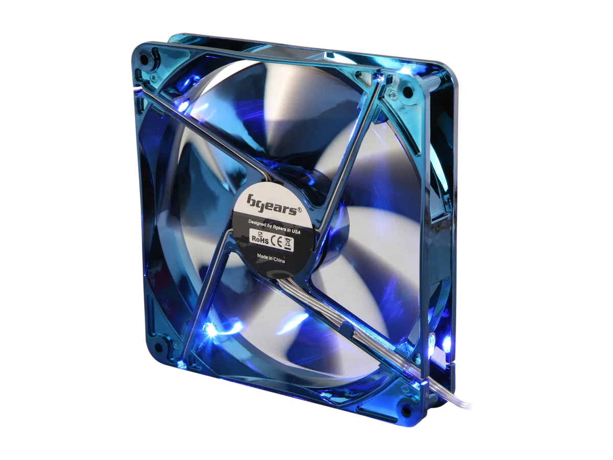BGears BGears b-ice 140mm Blue LED Case Fan 140mm 1500 RPM 83 CFM 29 dBA — product photo