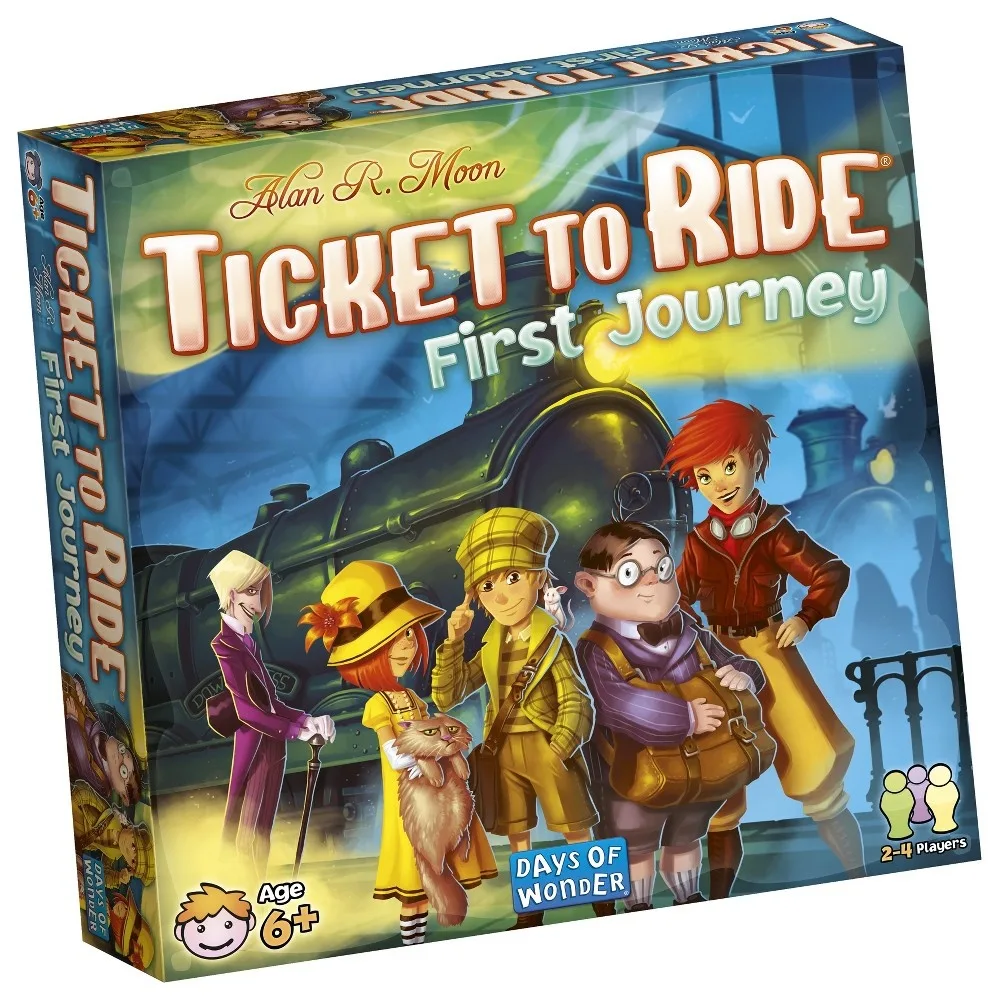 Asmodee North America Asmodee North America Ticket to Ride First Journey 51093100 game — product photo