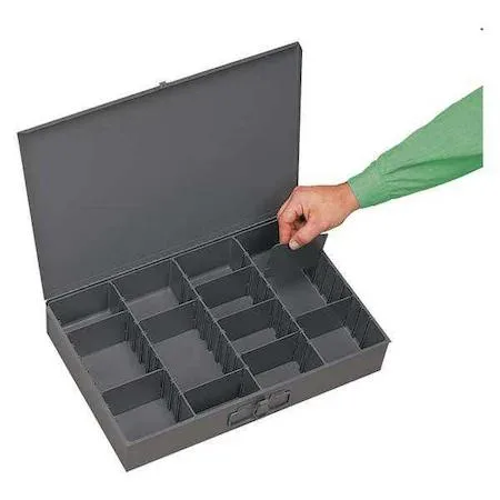 Durham Durham 119-95-D936 Gray Compartment Box 12x18x3 in — product photo