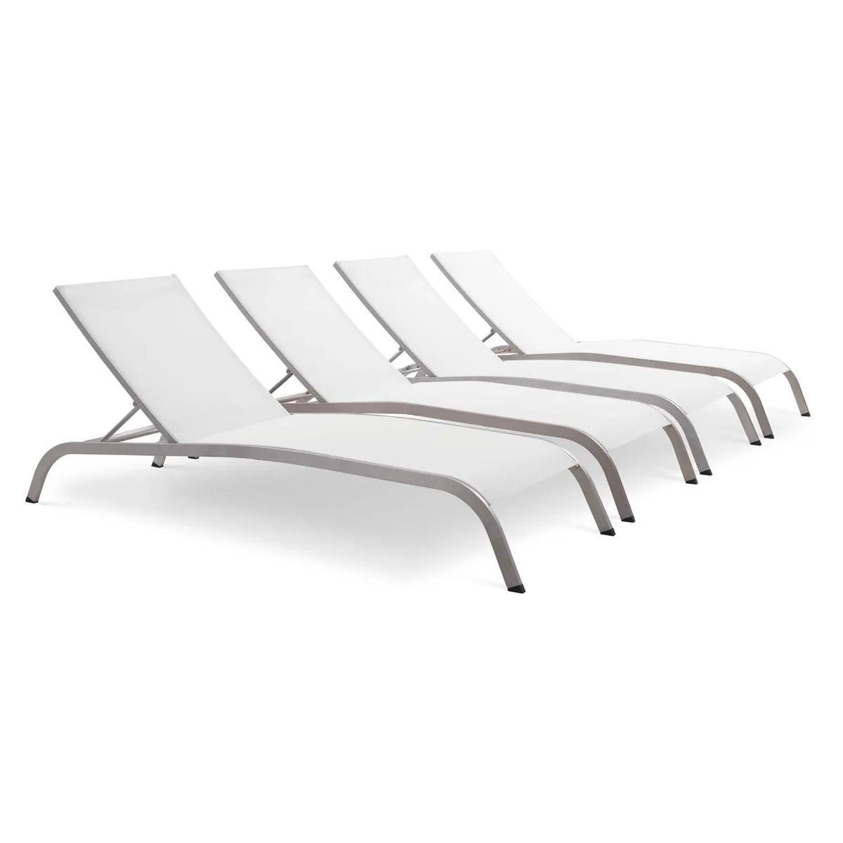 Modway Furniture Modway Furniture Savannah Chaise Lounge Set of 4 White — product photo