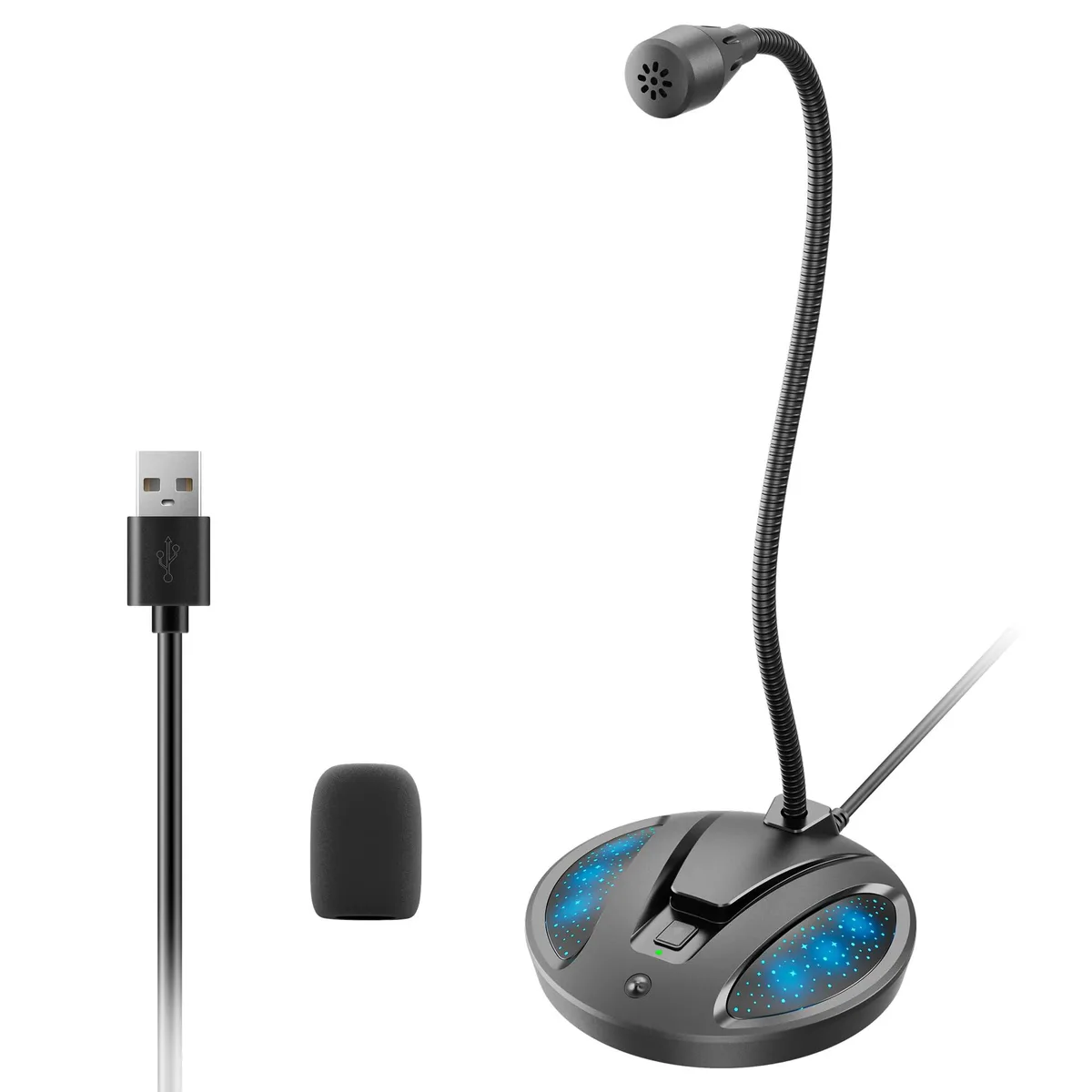 CMOCIIY 603 USB Gooseneck Microphone with Mute Button LED — product photo