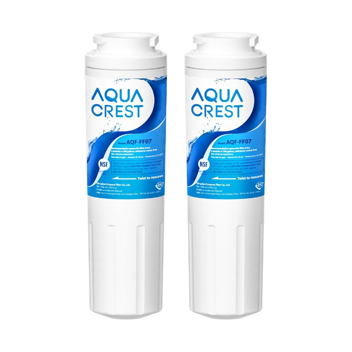 AQUACREST AQUACREST UKF8001 2 Pack water filtration — product photo