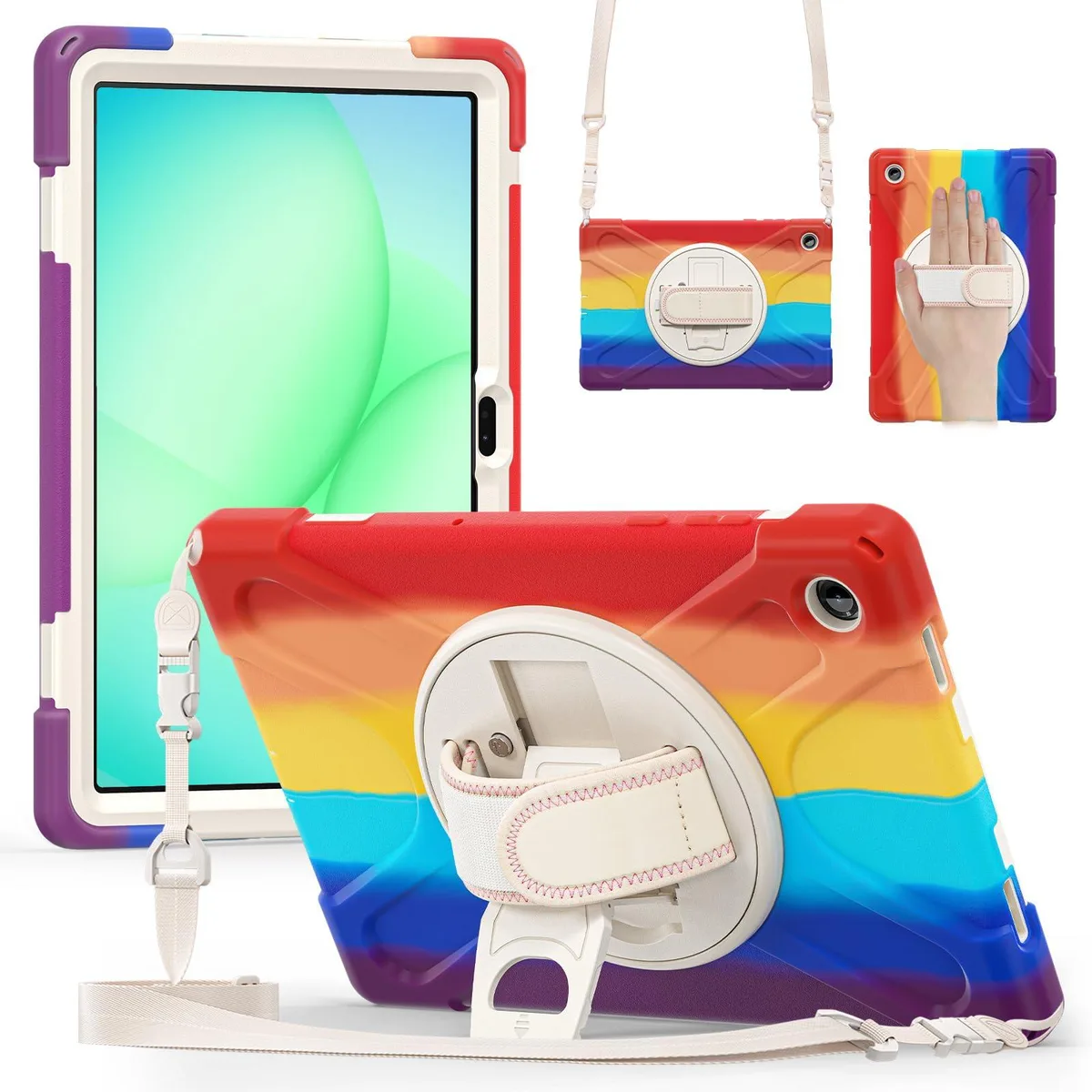 Timoom Timoom Shockproof Kids Case 11" Red 360° Stand Straps Tab A11+/A9+ — product photo