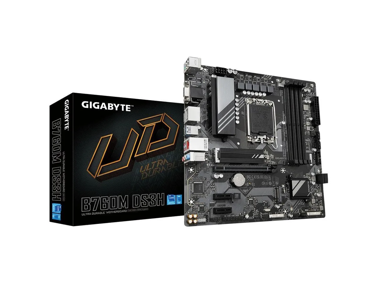 GIGABYTE GIGABYTE B760M DS3H DDR5 LGA 1700 Intel motherboard — product photo