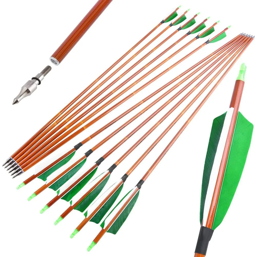 wolfman wolfman Carbon Arrows 30 in 500 Spine 12 Green — product photo